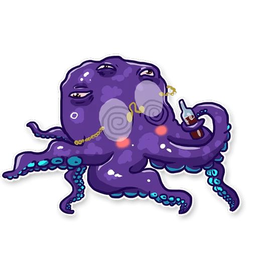 Sticker “Pasha The Octopus-8”