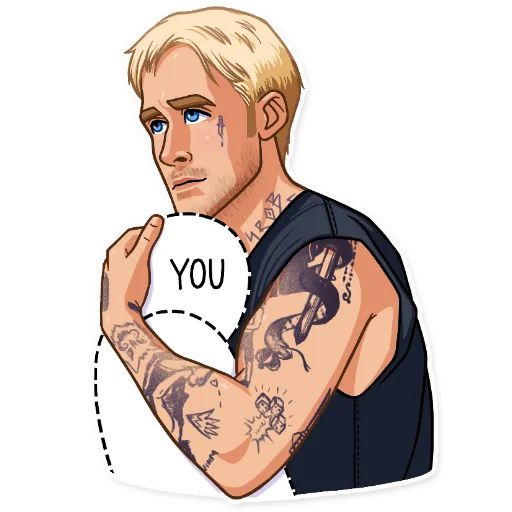 Sticker “Ryan Gosling-7”