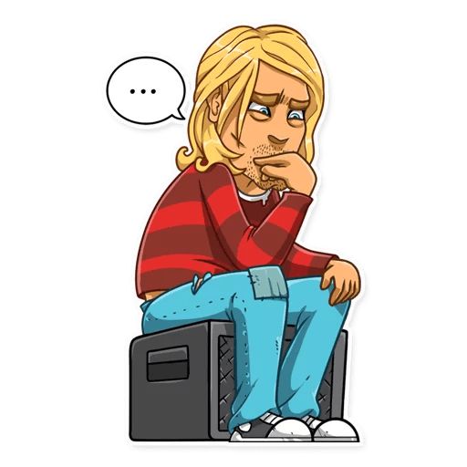 Sticker “Kurt Cobain-12”