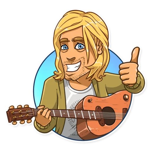 Sticker “Kurt Cobain-3”