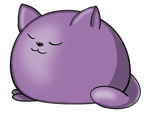 Sticker “Purple Cat-6”