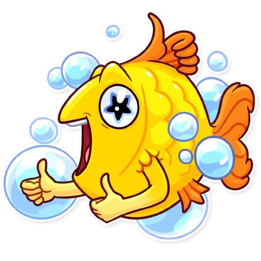 Sticker “Gold Fish-3”