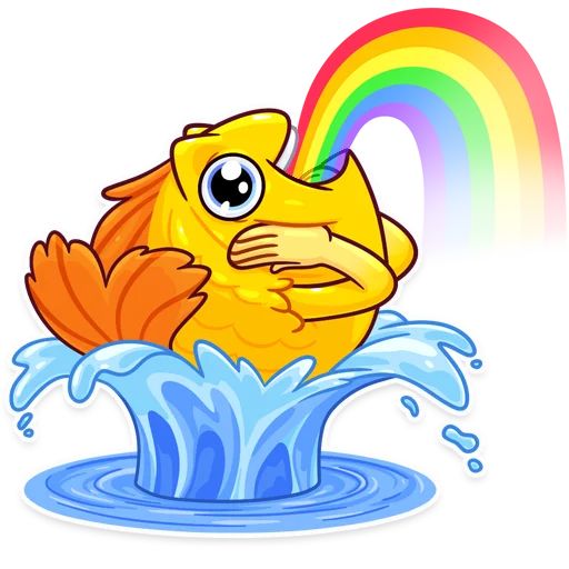 Sticker “Gold Fish-9”