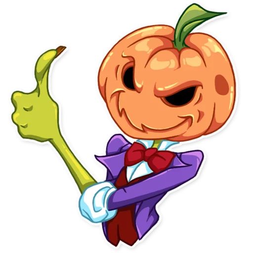 Jack Pumpkin Head” stickers set for Telegram