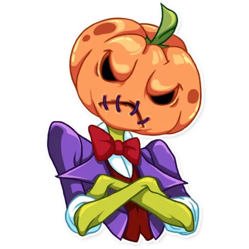 Sticker “Jack Pumpkin Head-8”