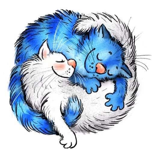Sticker “Blue Cats-9”