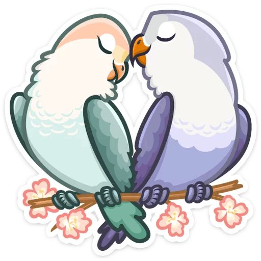 Sticker “Lovebirds-1”