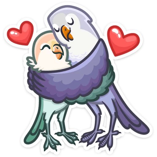 Sticker “Lovebirds-10”