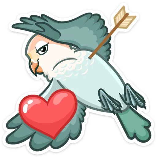 Sticker “Lovebirds-6”