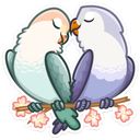 “Lovebirds” stickerpack