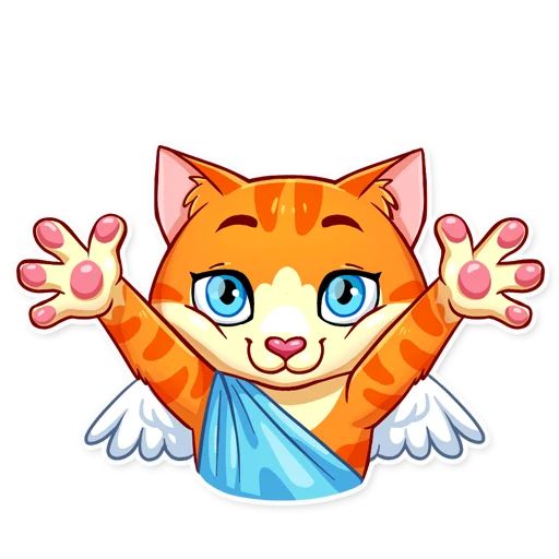 Sticker “Cupid Cat-5”
