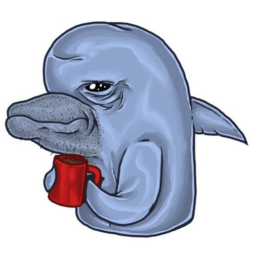 Sticker “Dolphin alcoholic-7”