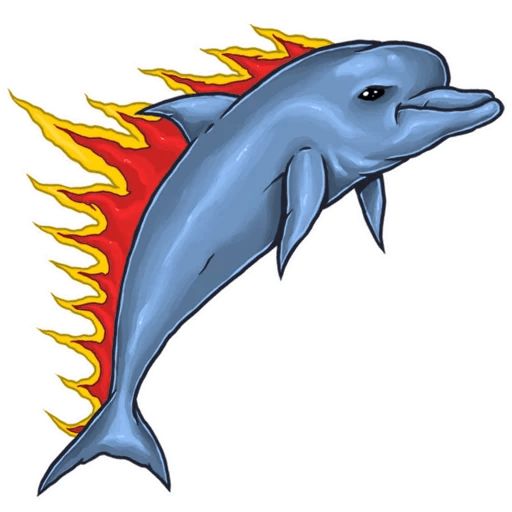 Sticker “Dolphin alcoholic-9”