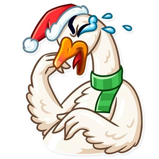 Sticker “Christmas Goose-1”