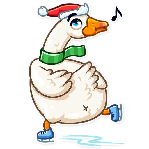 Sticker “Christmas Goose-10”