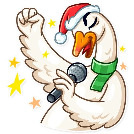 Sticker “Christmas Goose-7”
