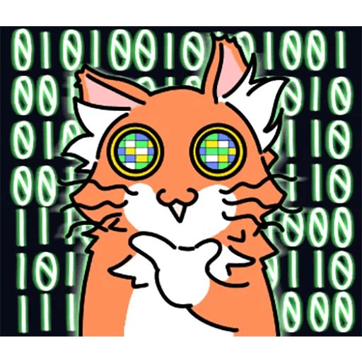 Sticker “Orange cat-10”