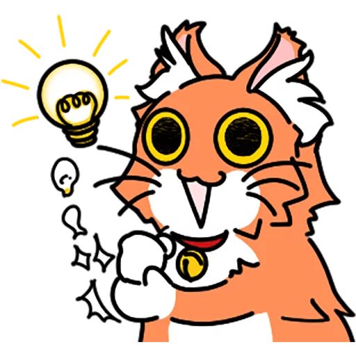 Sticker “Orange cat-11”