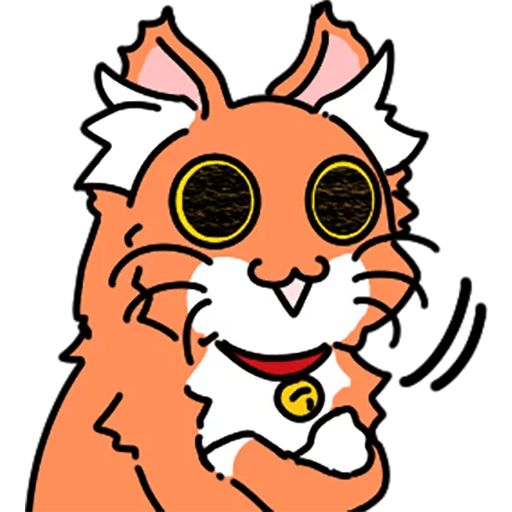 Sticker “Orange cat-12”