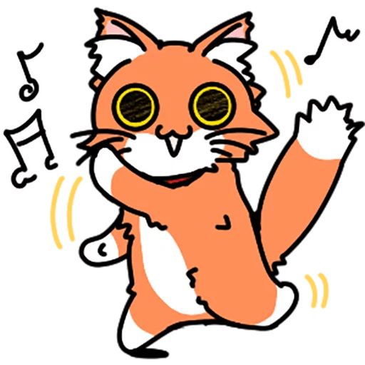 Sticker “Orange cat-6”