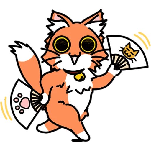 Sticker “Orange cat-7”