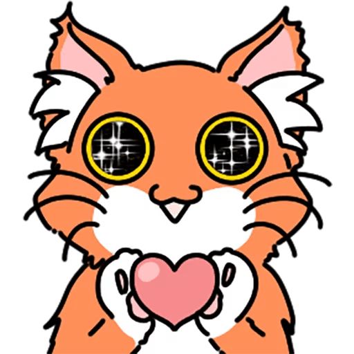 Sticker “Orange cat-8”