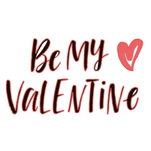 Sticker “Be My Valentine-1”