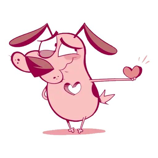 Sticker “Courage The Cowardly Dog-11”