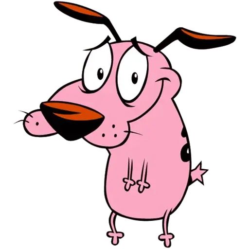 Sticker “Courage The Cowardly Dog-2”