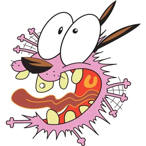Sticker “Courage The Cowardly Dog-4”