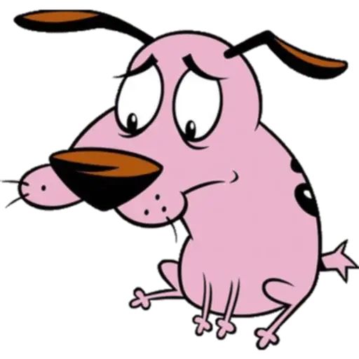 Sticker “Courage The Cowardly Dog-7”