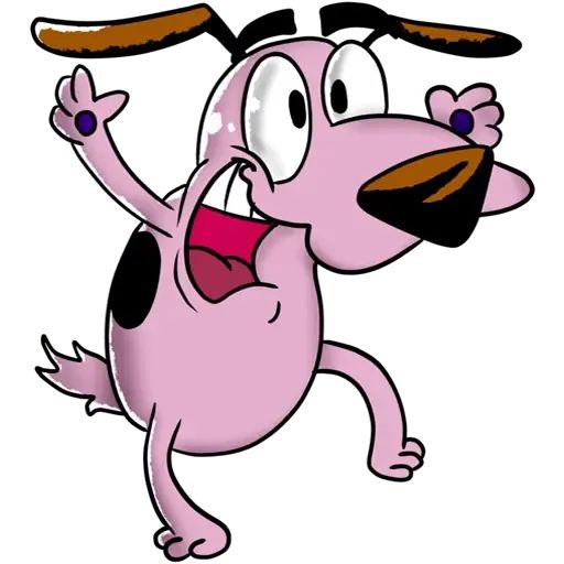 Sticker “Courage The Cowardly Dog-9”