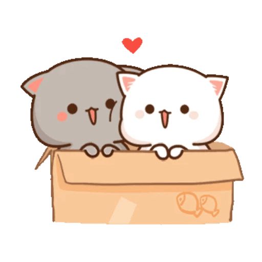 Mochi Peach Cat Stickers Set For Telegram