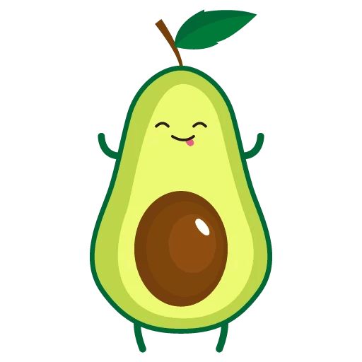 “avocado” stickers set for Telegram