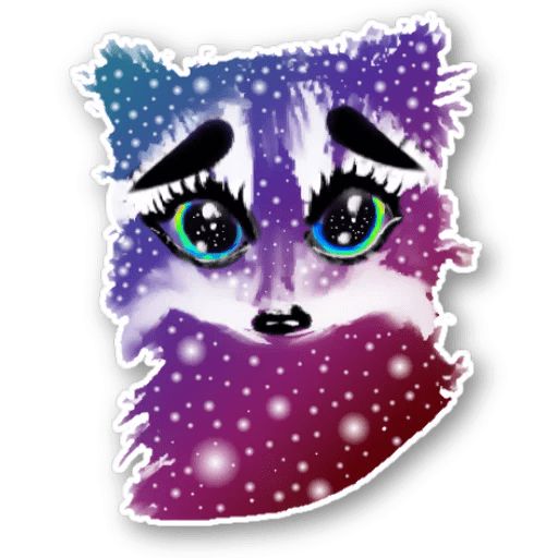 Sticker “Raccoon-3”