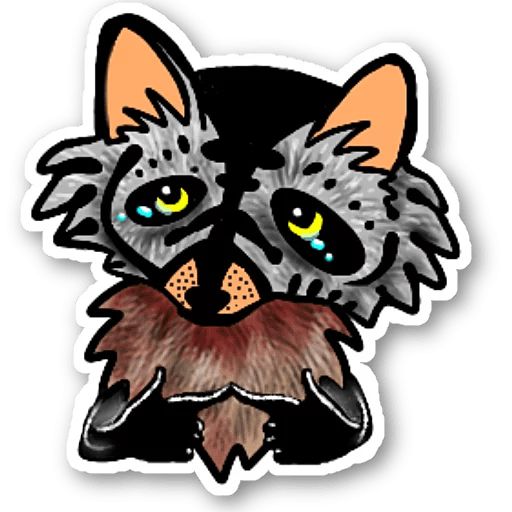 Sticker “Raccoon-8”