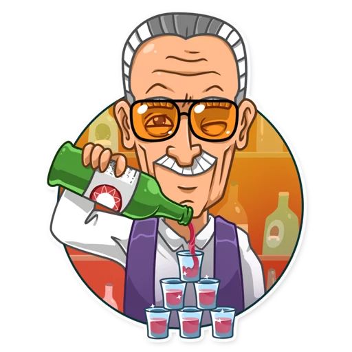 Sticker “Stan Lee-8”