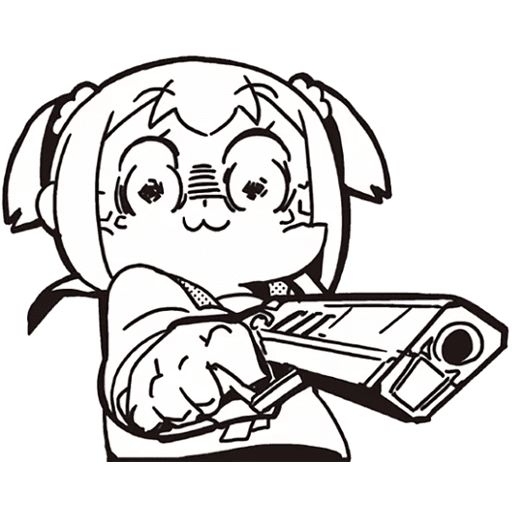 Sticker “Popuko-3”