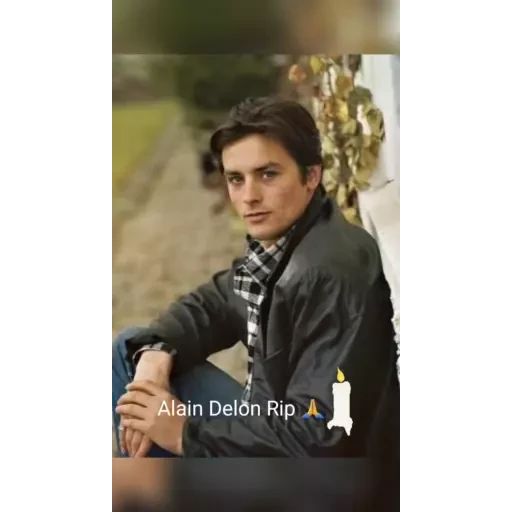 “Alain Delon” animated sticker set for Telegram