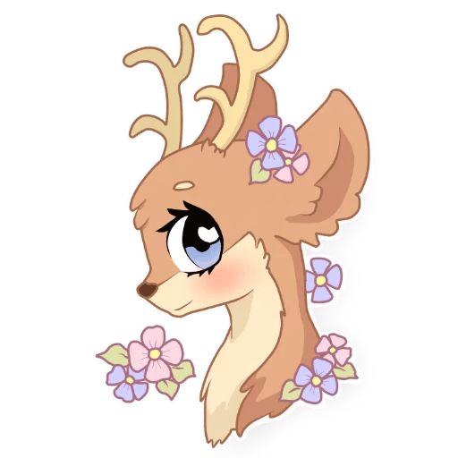 Sticker “Spring Deer-1”