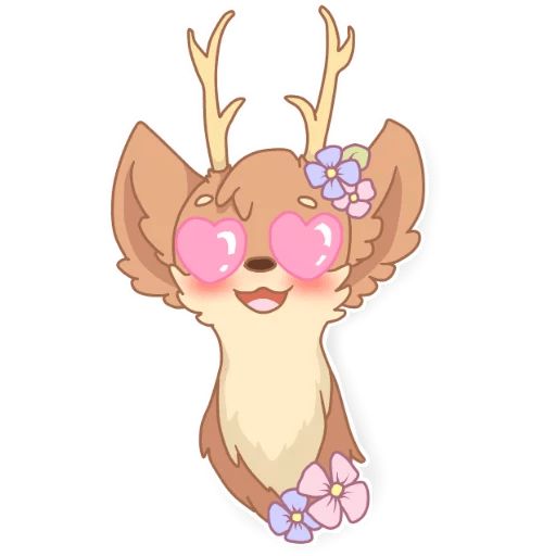 Sticker “Spring Deer-3”