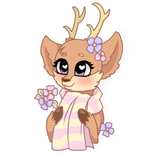 Sticker “Spring Deer-4”