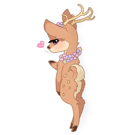 Sticker “Spring Deer-7”