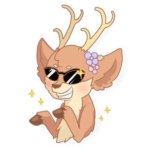 Sticker “Spring Deer-9”