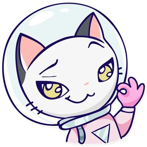 Sticker “Astro Kitty-1”