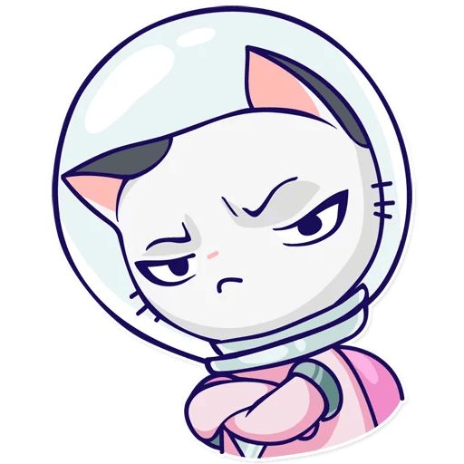 Sticker “Astro Kitty-11”
