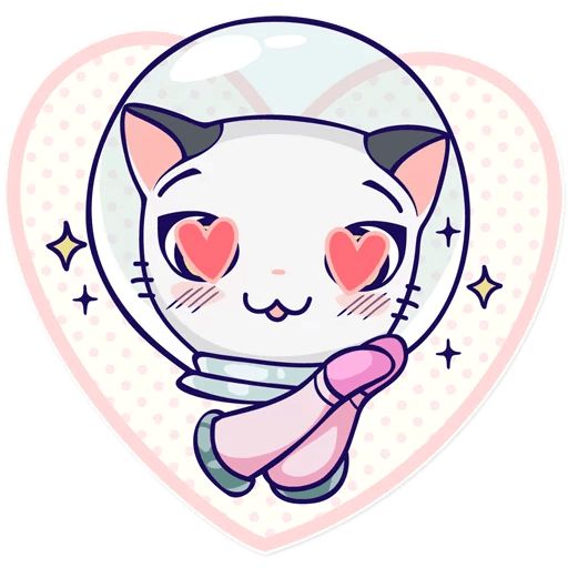 Sticker “Astro Kitty-8”