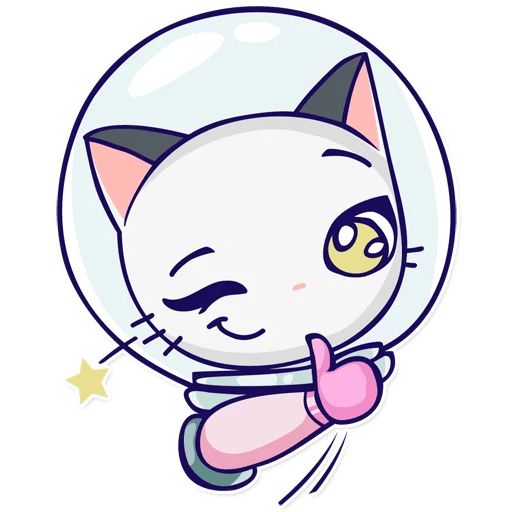 Sticker “Astro Kitty-9”