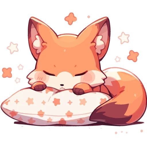Sticker “Cute Foxes-10”