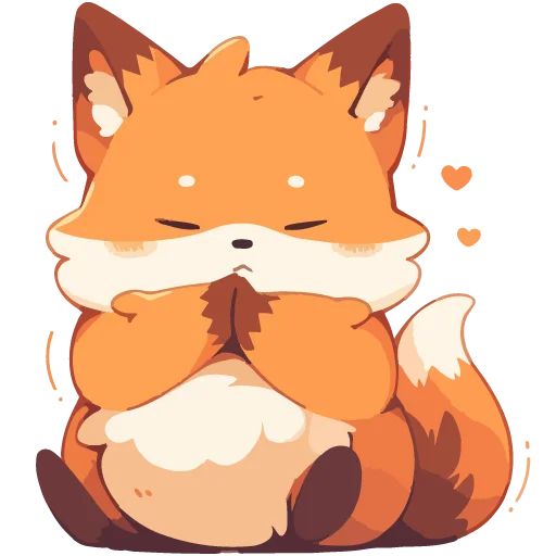 Sticker “Cute Foxes-6”
